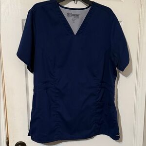 Grey's Anatomy Deep Blue V-Neck Scrub Top